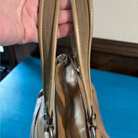 COACH 16285 POPPY ROCKER SOFT LEATHER SATCHEL BAG Y2K Stardust Pre-owned - Picture 8 of 16